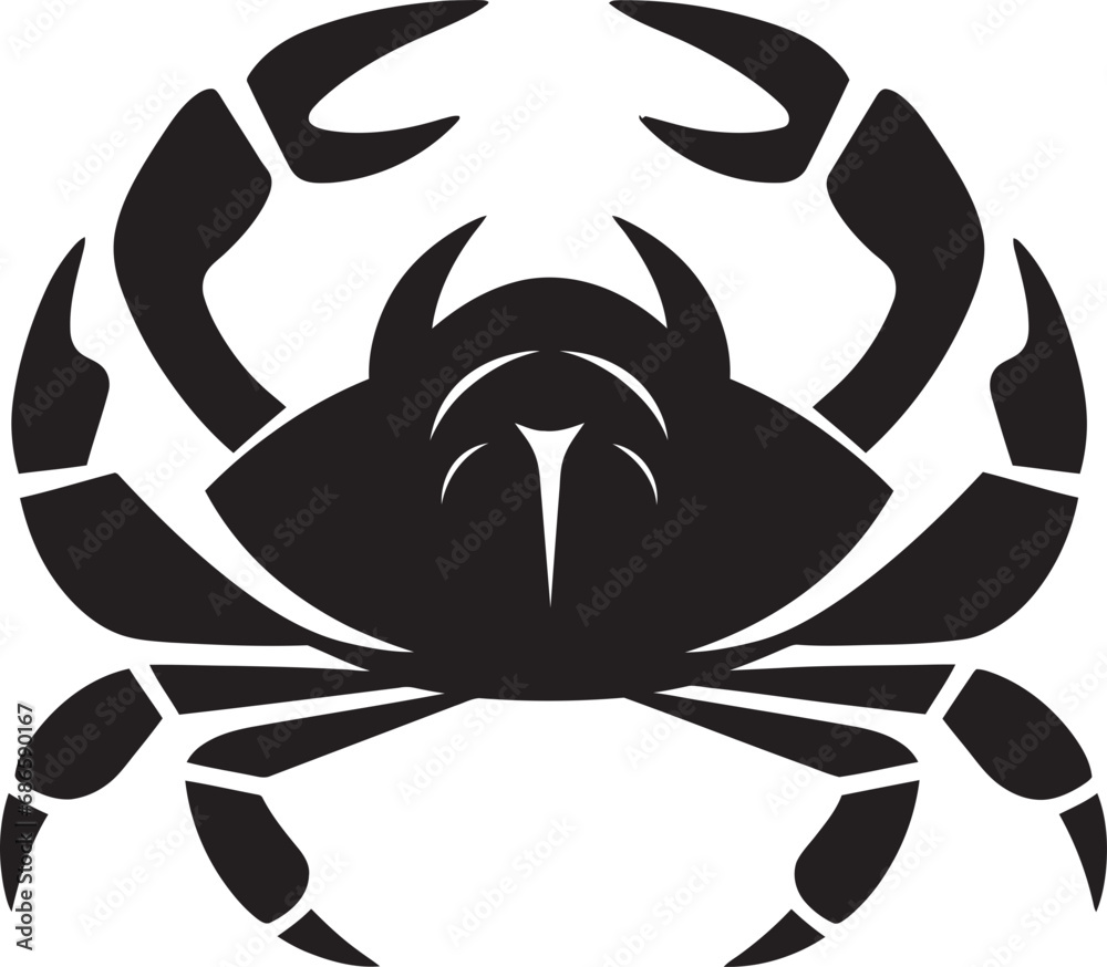 Coastal Conqueror Vector Crab Clawed Commander Crab Icon Vector Coastal Conqueror Vector Crab Clawed Commander Crab Icon Vector