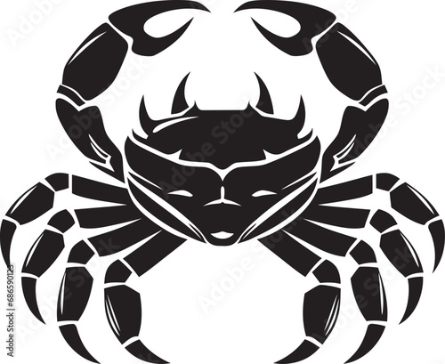 Beachside Battler Crab Vector Icon Shell armored Hero Vector Crab