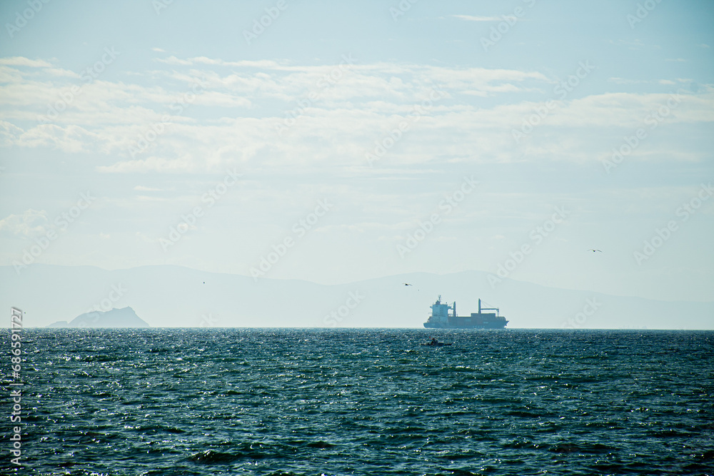 ship and the sea in Istanbul city ship and the sea in Istanbul city