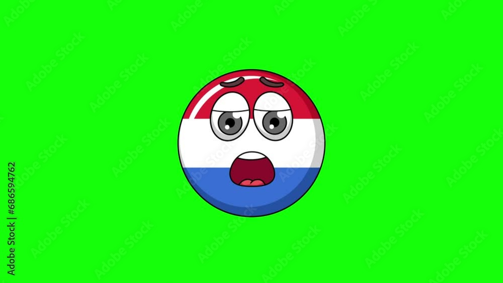 flag of netherlands cartoon with relief, exhaustion, or a sigh of disappointment face flag of netherlands cartoon with relief, exhaustion, or a sigh of disappointment face