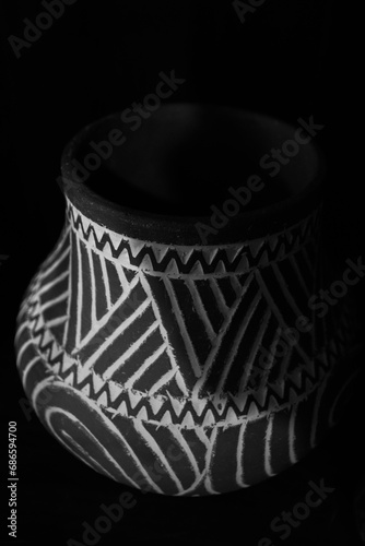 Vadastra ceramic vessels made by hand from clay photo