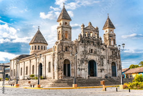 View of the Guadalupe church in Granada, Nicaragua. Nicaraguan travel and tourism concept photo
