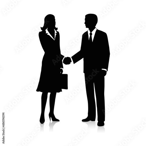 Kobieta i mężczyzna podaj sobie dłonie, uścisk biznesowy, powitanie.