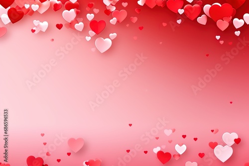 valentine background with hearts