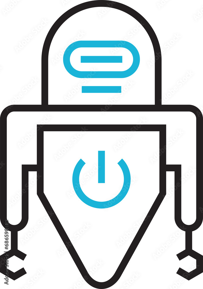 Robot Character Icon Robot Character Icon