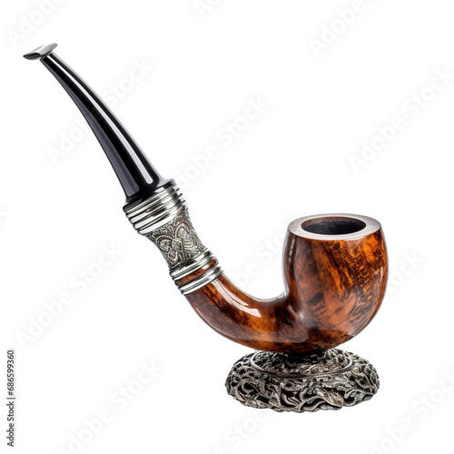 Wallpaper Mural Vintage tobacco pipe isolated on transparent background, clipping path, png file, tobacco, antique,  Torontodigital.ca