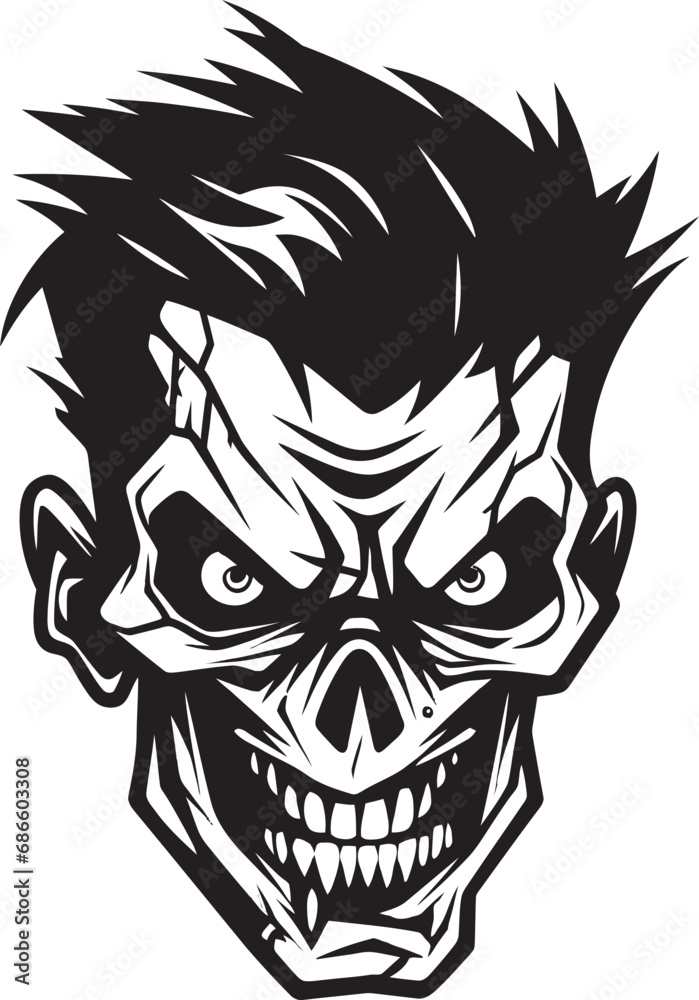 Zombie Friend Mascot Vector Design Cadaver Comrade Zombie Mascot Icon