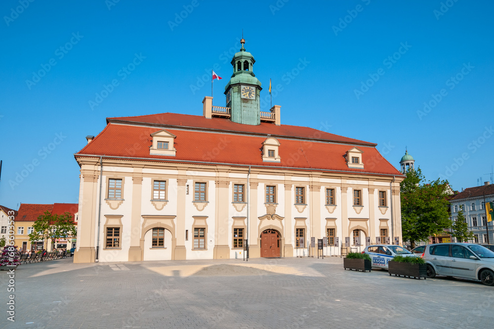 Baroque town hall in Rawicz, currently the Museum of the Rawicz Region, Greater Poland Voivodeship, Poland