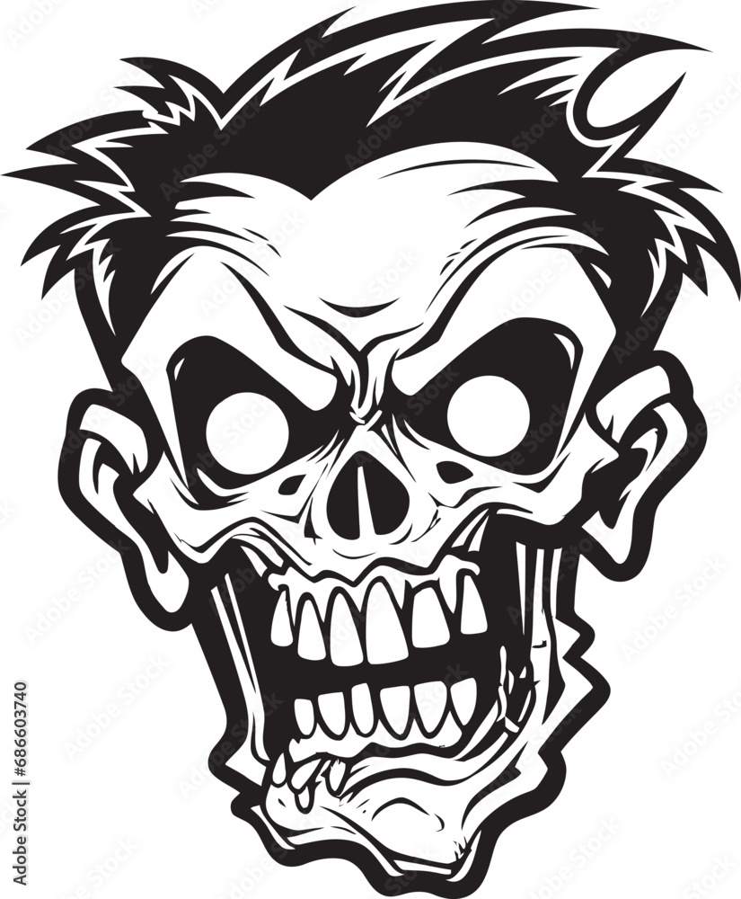 Fototapeta premium Eerie Guide Zombie Mascot ZomPals Mascot Vector
