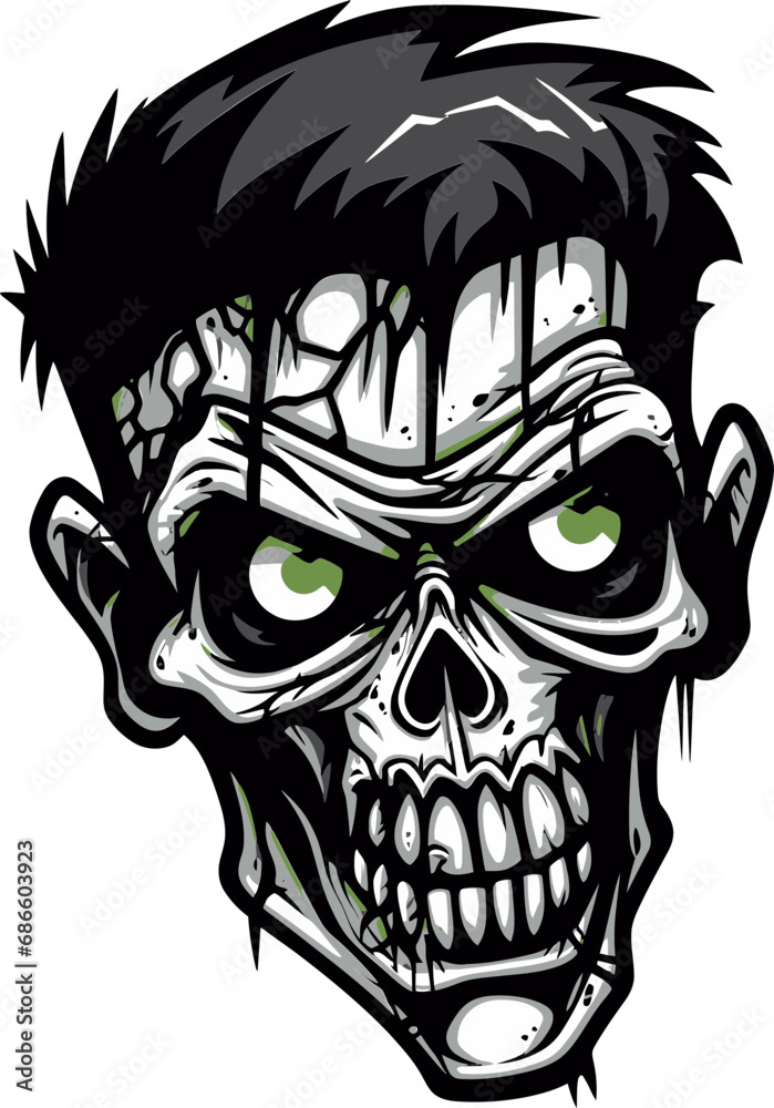 Zombie Companion Mascot Vector Artwork Cadaverous Comrade Zombie Mascot Icon Zombie Companion Mascot Vector Artwork Cadaverous Comrade Zombie Mascot Icon