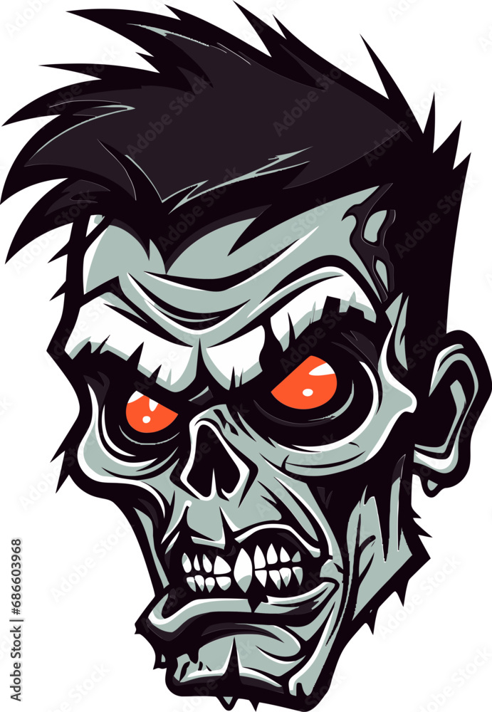 Undead Buddy Zombie Mascot Icon Zombie Comrade Mascot Vector Graphic Undead Buddy Zombie Mascot Icon Zombie Comrade Mascot Vector Graphic