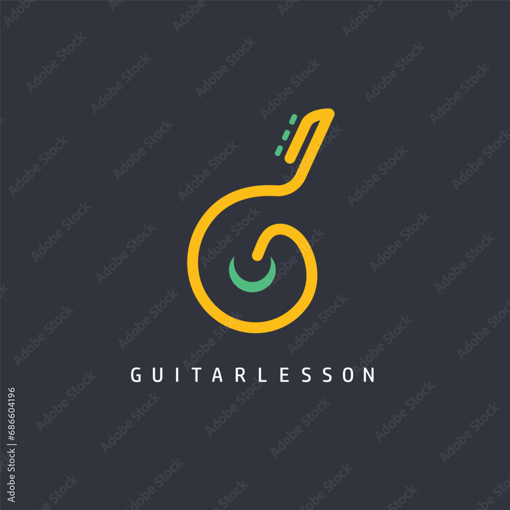 G letter gutar icon vector concept design template G letter gutar icon vector concept design template