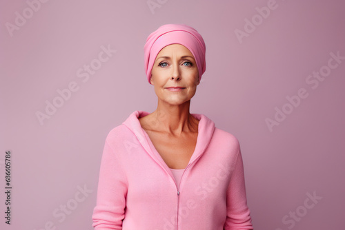 Wallpaper Mural Minimalist Pink Background: Cancer Walk Participant Torontodigital.ca