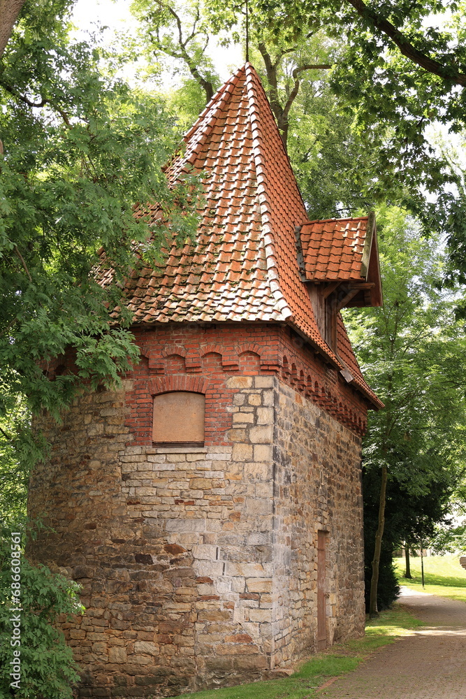 Historisches Gebäude im Zentrum von Stadthagen in Niedersachsen