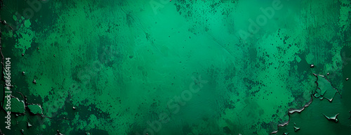Light green grunge wall background. Banner format. © Creative mind