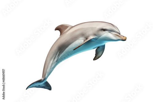 Graceful Aquatic Dancers Dolphins isolated on transparent background © rzrstudio