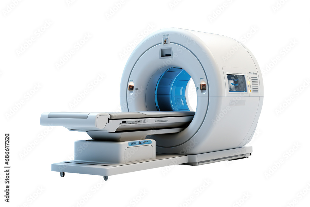 Advanced Hospital MRI isolated on transparent background - obrazy, fototapety, plakaty 