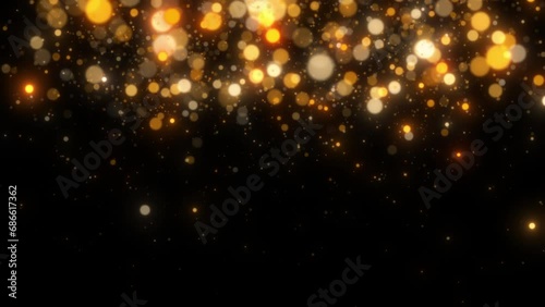 rich black gold circles background video photo
