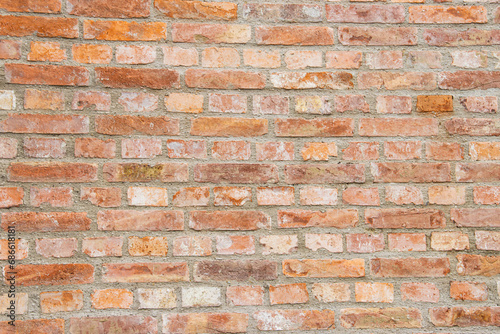 Aged brick wall background. Old brick wall texture