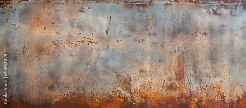 Zinc surface with rust as a background