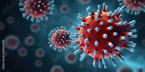 Microscopic menace. Understanding biology of viral epidemics in health science. Covid 19 insights. Exploring microbiology of coronavirus and impact on health © Bussakon