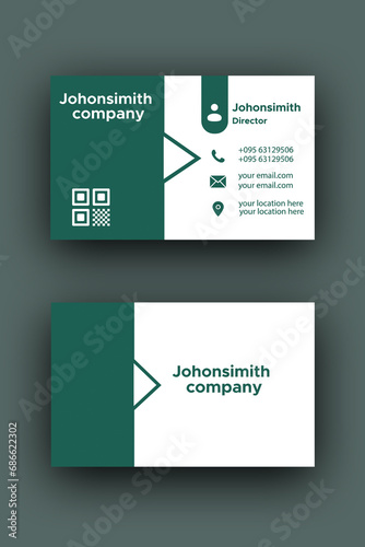 orange and white business card 