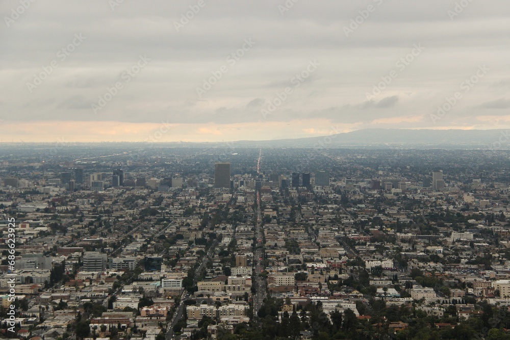 Cityscape of Los Angeles from Griffith Observatory