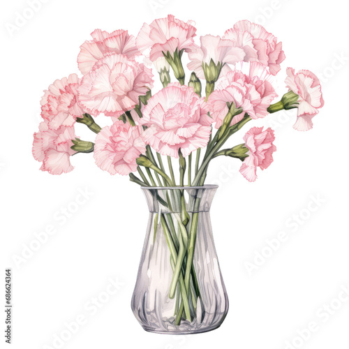 Carnation in Vase