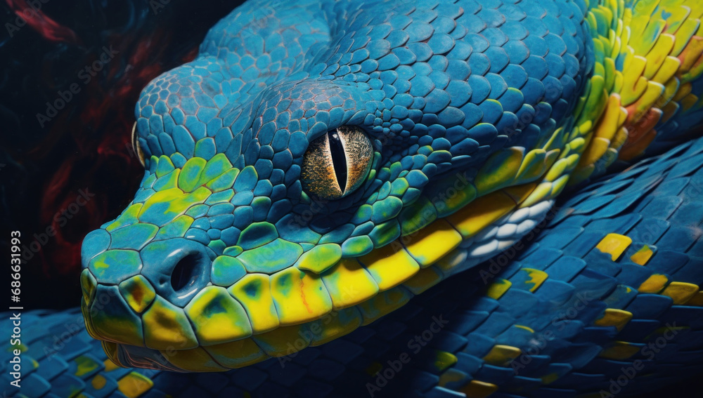 Fototapeta premium Close up of a snake 
