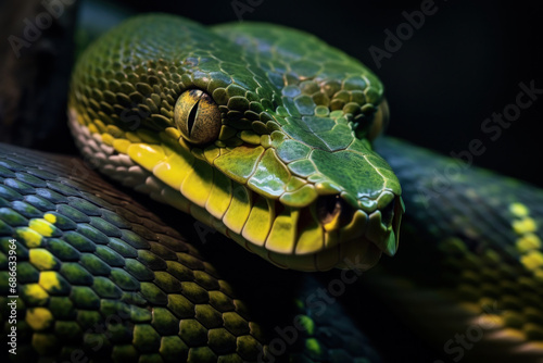 Close up of a snake 