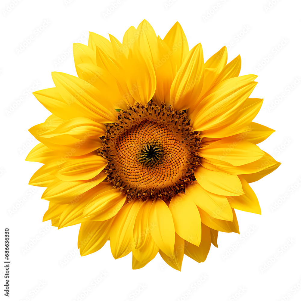 Sunflower isolated on transparent background Sunflower isolated on transparent background
