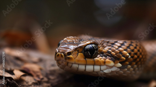 Close up of a snake 