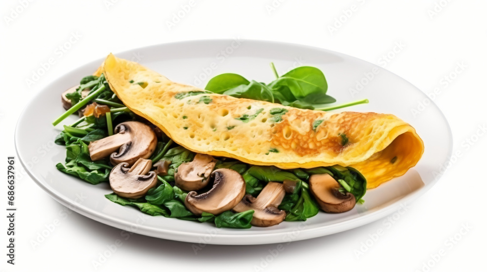 Delicious Omelette with Mushrooms