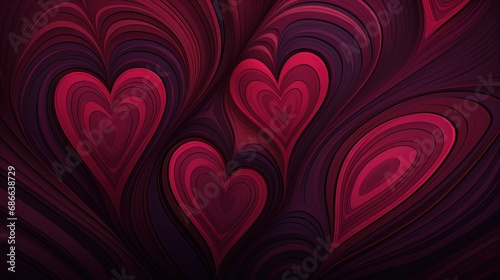 pink color heart background. Created with Ai