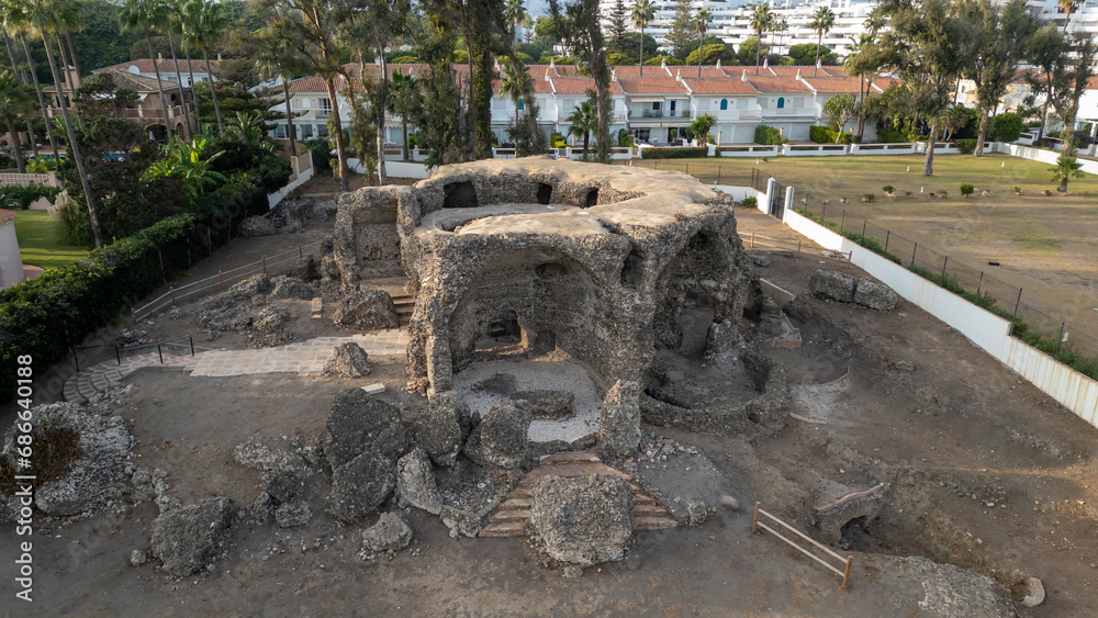 Termas romanas de Las Bóvedas en el municipio de Marbella, España Termas romanas de Las Bóvedas en el municipio de Marbella, España