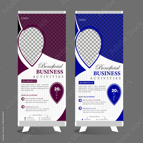 Corporate banner design template. (ID: 686641967)