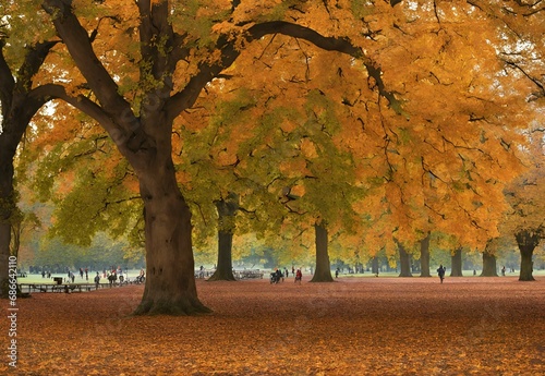 Parkside Palette: Hyde Park's Autumnal Foliage Extravaganza photo