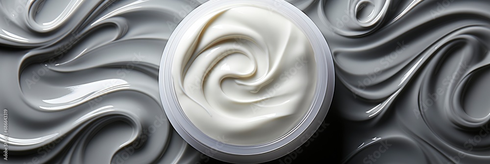 White Cosmetic Cream Texture Skincare Lotion , Banner Image For Website, Background, Desktop Wallpaper