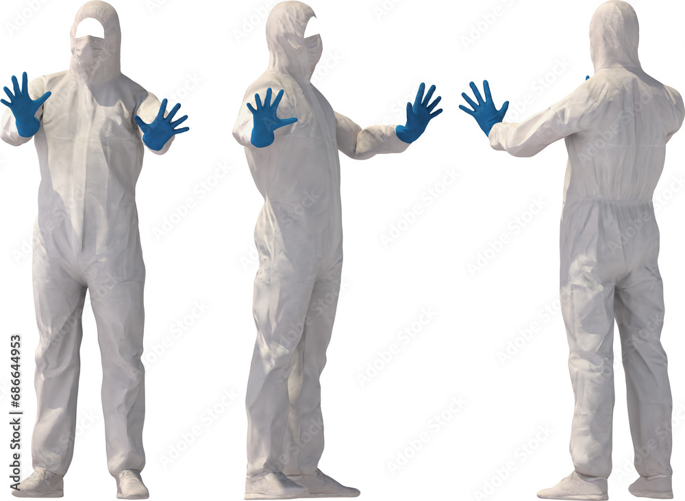 protective suit cutout template