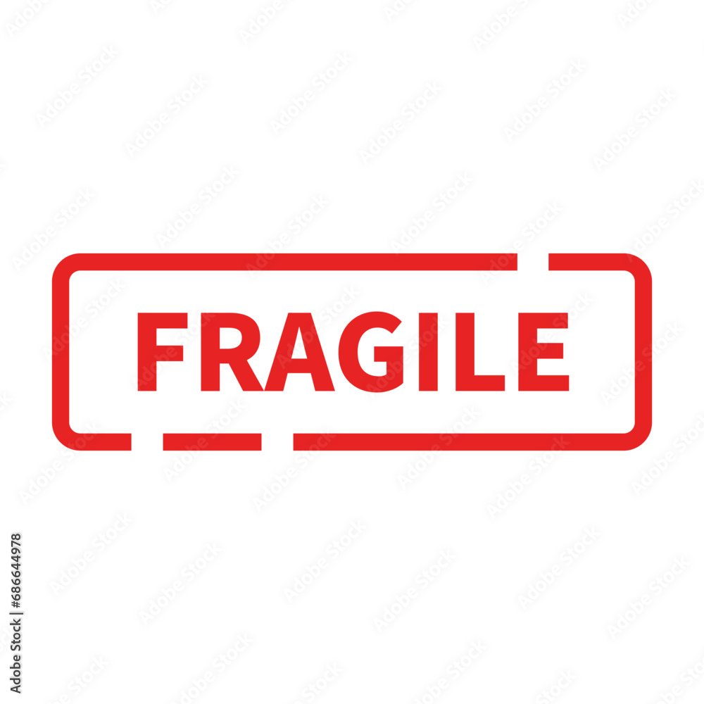 Fragile Stamp In Red Rectangle Line Shape For Information Sign Tag
Fragile Stamp In Red Rectangle Line Shape For Information Sign Tag