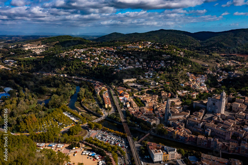 Girona in Spanien aus der Luft | Aerial View of Girona in Spain