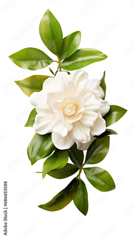 Fototapeta premium Gardenia isolated on transparent background