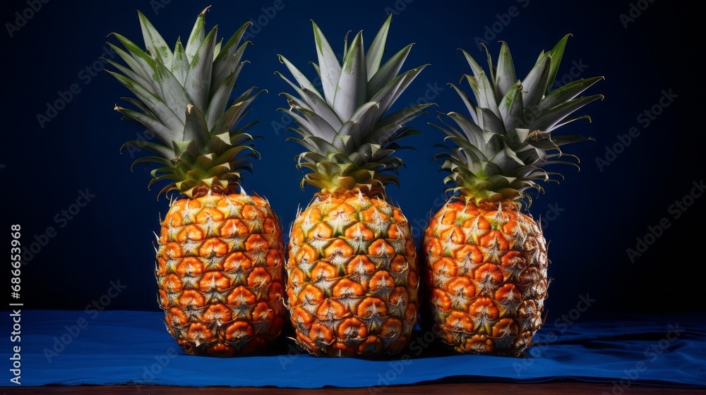 pineapple on a table pineapple on a table