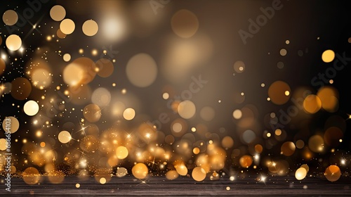gift box and decorate everything about Happy New year celebration background with copy space