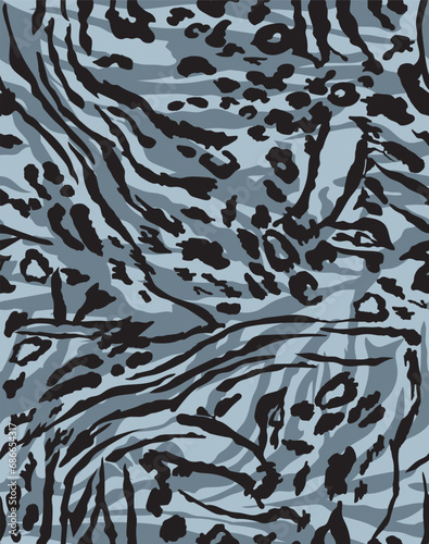 patron piel todos azules