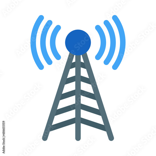 Antena Vector Flat Icon Design