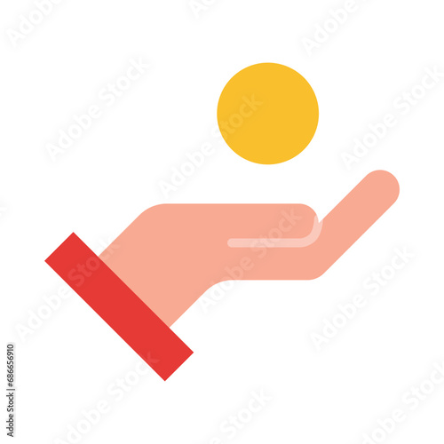 Beggar Vector Flat Icon Design