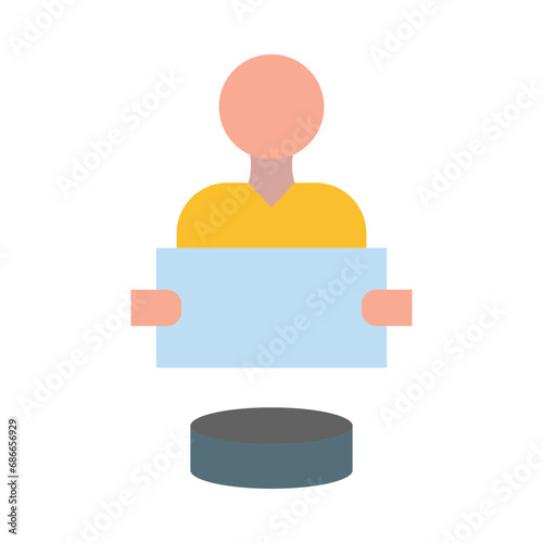 Homeless Vector Flat Icon Design