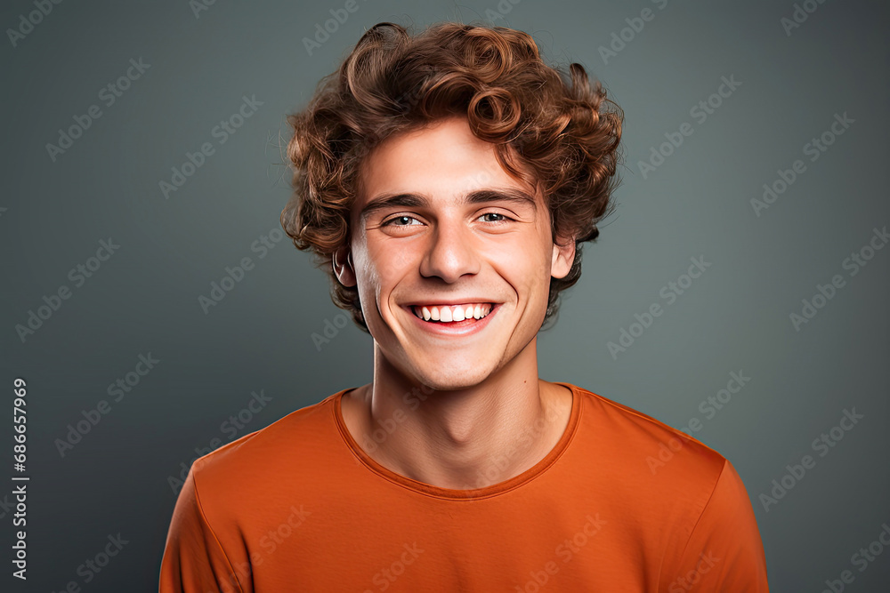 Studio portrait of a beautiful young man with an attractive smile. Studio portrait of a beautiful young man with an attractive smile.