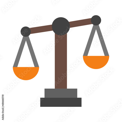 Unfair Vector Flat Icon Design